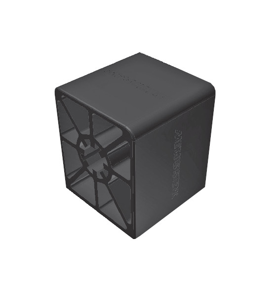 Cube compensation trou 12 mm - Rayonnage Inox