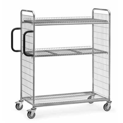 Chariot préparateur de commandes 2 plateaux 28222
