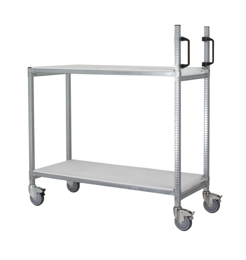 Chariot Multifonction INOX Blanc - P. 92 cm