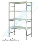 Rayonnage Inox - Elém. Suivant PP Vert