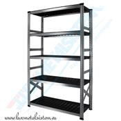 Rayonnage Elément Départ PP Noir 90 cm - H: 1.84 m - 4 tablettes