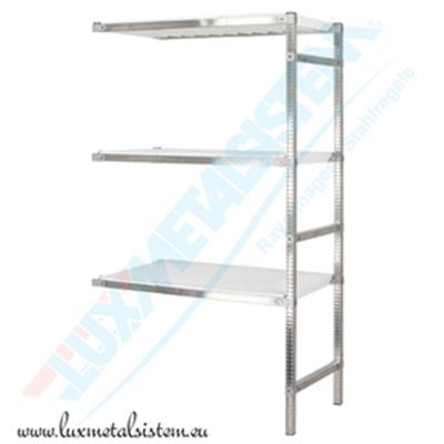 Rayonnage Inox - Elém. Suivant PP Blanc