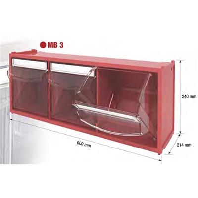 MB3 BLOC A TIROIRS MODULAIRE ROUGE