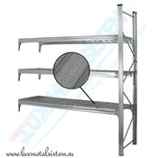 RAYONNAGE Mi-Lourd - Tablettes perforées 50 %