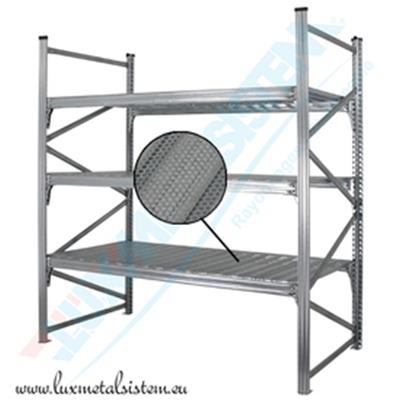 RAYONNAGE Mi-Lourd - Tablettes perforées 50 %