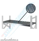Niveau complet L. 90 cm tablette acier perforation 50 %