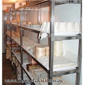 Rayonnage Inox tab. PP Blanc - 2 éléments