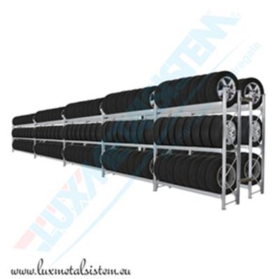 Rayonnage pneus double-face UNISHELF 5 éléments