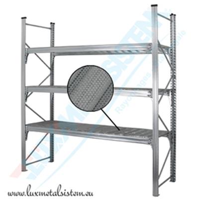 RAYONNAGE Mi-Lourd - Tablettes perforées 50 %