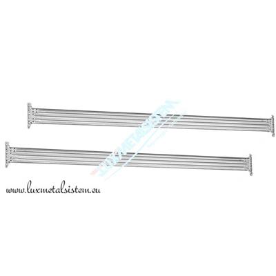 Paire de Lisses acier galvanisé - L. 1.80 m