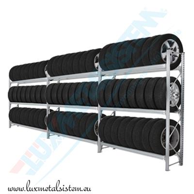 Rayonnage pneus UNISHELF 3 éléments