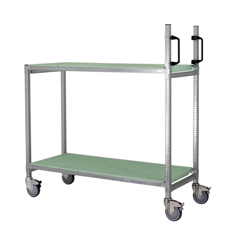 Chariot Multifonction INOX Vert - P. 52 cm