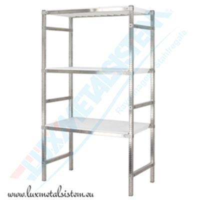 Rayonnage Inox - Elém. Départ PP Blanc