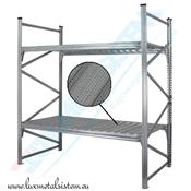 RAYONNAGE Mi-Lourd - Tablettes perforées 50 %