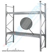 RAYONNAGE Mi-Lourd - Tablettes perforées 50 %