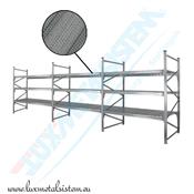 RAYONNAGE Mi-Lourd - Tablettes perforées 50 % - H. 2,00 m - P.90 cm à  1.20 m