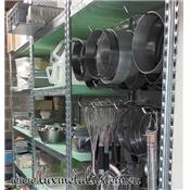 Rayonnage Elément Suivant PP Vert 90 cm - H: 2.50 m - 6 tablettes