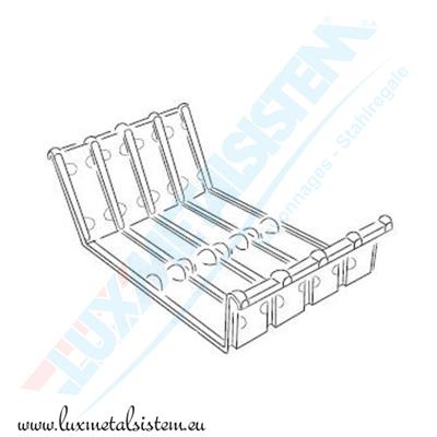 Modulare Lagerwannen für Stahlregal S123