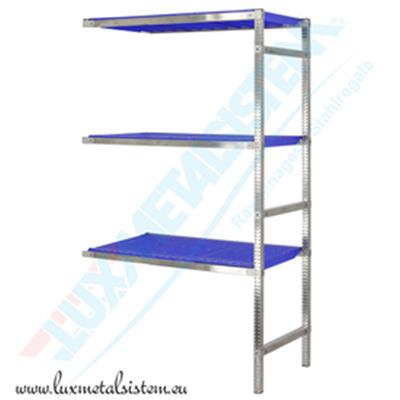 Rayonnage Inox - Elém. Suivant PP Bleu