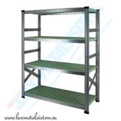 Rayonnage Elément Départ PP Vert 1.05 m - H: 1.58 m - 4 tablettes