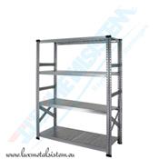 Rayonnage métallique - Elément Départ 1.05 m - H: 1.84 m - 4 tablettes