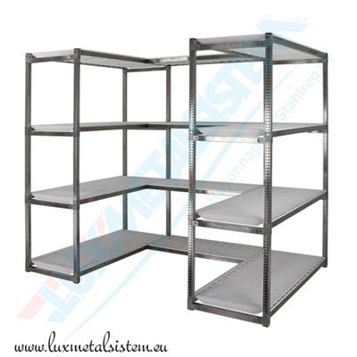 Rayonnage Inox "U" PP Blanc