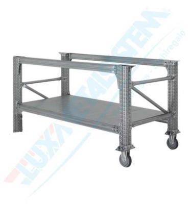 Table de travail semi-roulante pieds plastique