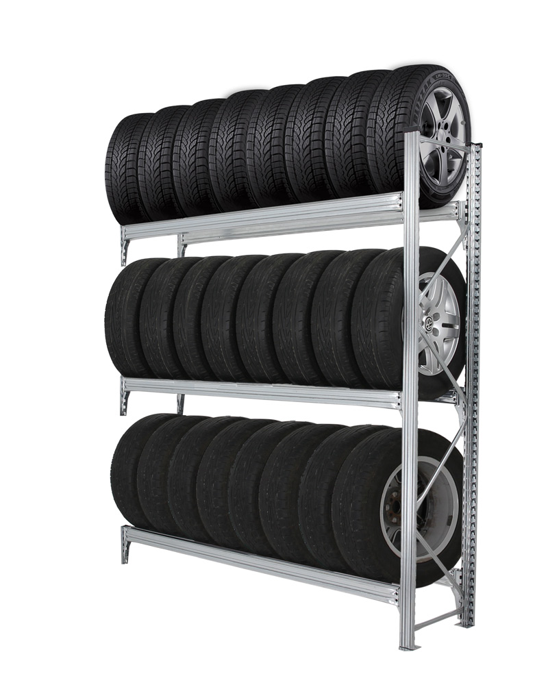 Rack de rangement pour pneus, avec ou sans jantes - UNISHELF