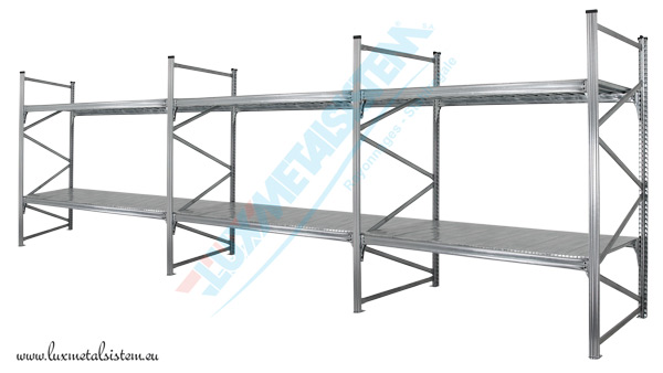 RAYONNAGE Mi-Lourd - H. 2,00 m - P. 45 à 85 cm